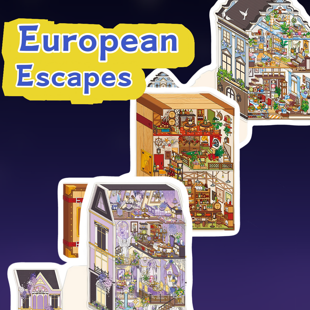 European Escapes 3D Layered Scene Sticker  |  3 Designs Included