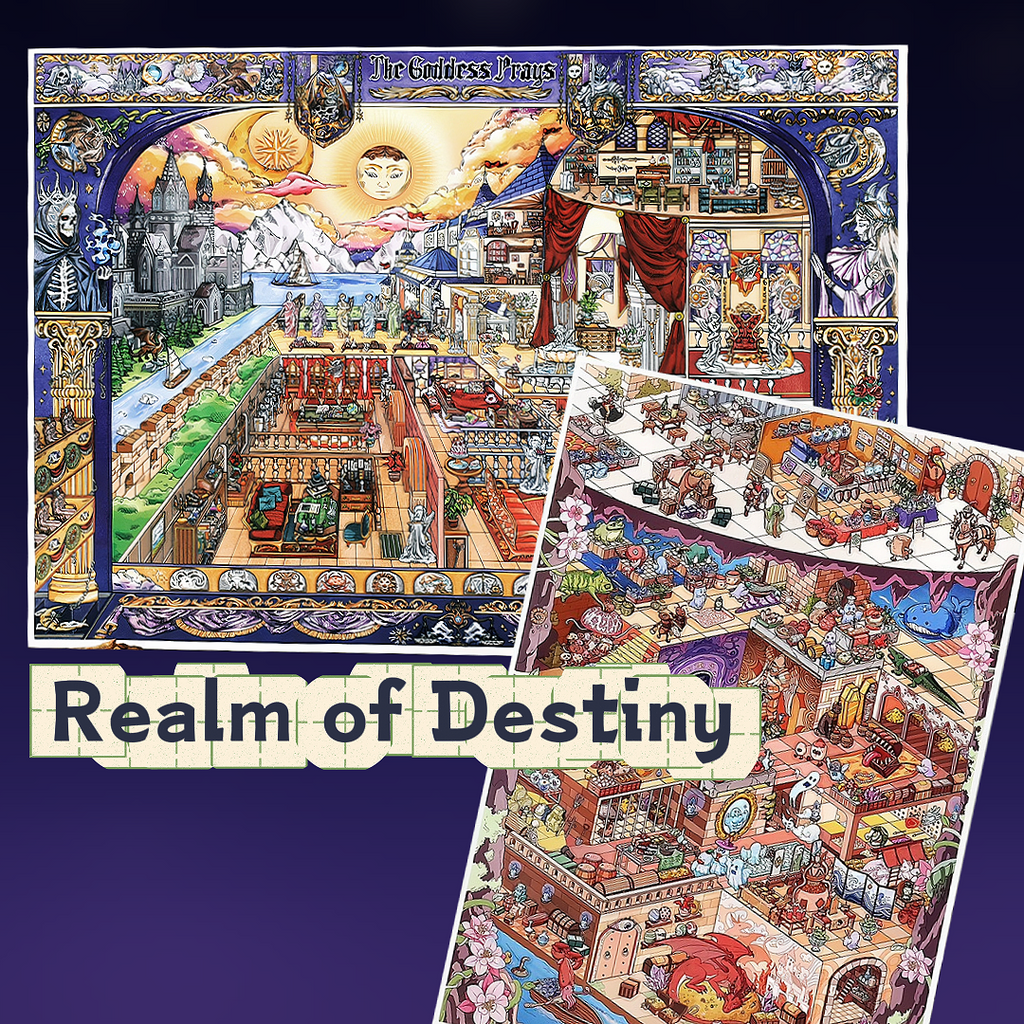 Realm of Destiny 3D Layered Scene Sticker  | 2 Designs Included