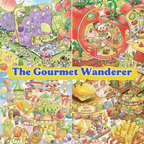 The Gourmet Wanderer  |  3D Layered Scene Sticker