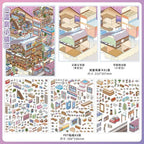 Tranquil Getaway 3D Layered Scene Sticker | 4 Designs Included