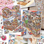 Tranquil Getaway 3D Layered Scene Sticker | 4 Designs Included