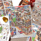 Tranquil Getaway 3D Layered Scene Sticker | 4 Designs Included