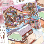 Tranquil Getaway 3D Layered Scene Sticker | 4 Designs Included