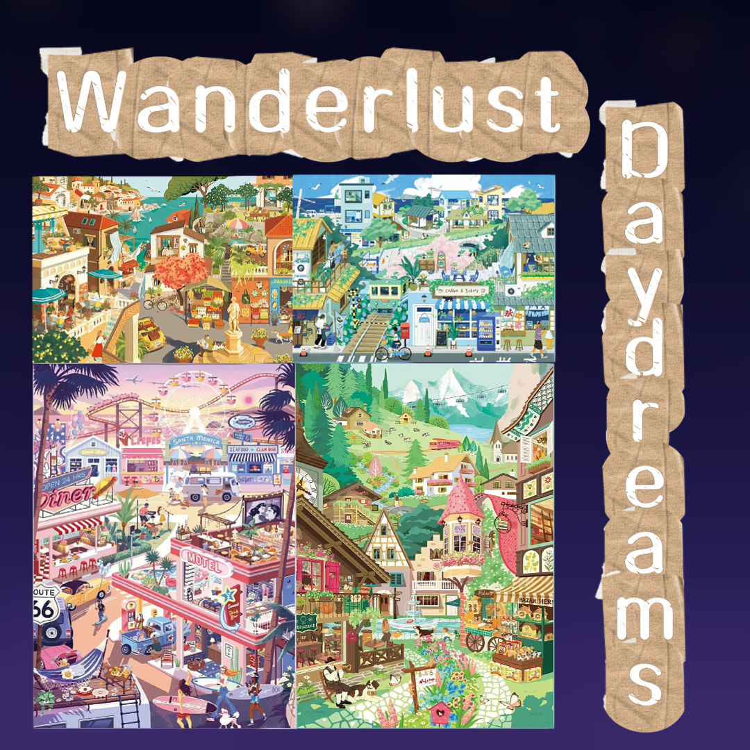 Wanderlust Daydreams 3D Layered Scene Sticker | 4 Designs Included
