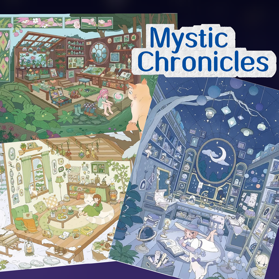 Mystic Chronicles 3D Layered Scene Sticker | 4 Designs Included