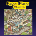 Paper Plane Dreams 3D Layered Scene Sticker