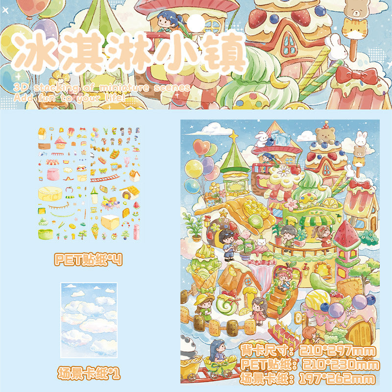The Gourmet Wanderer  |  3D Layered Scene Sticker
