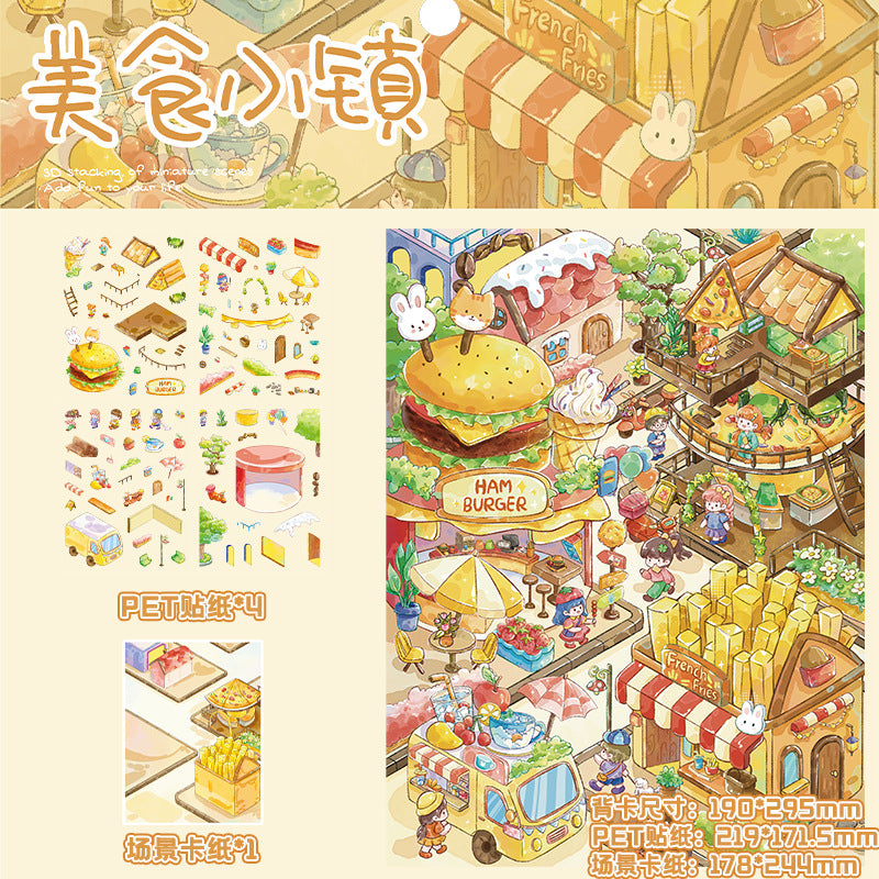 The Gourmet Wanderer  |  3D Layered Scene Sticker