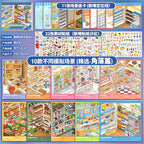 Tycoon Life  |  3D Layered Scene Sticker – 10 Shop Dioramas in One