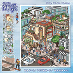 City Life Chronicles 3D Layered Scene Sticker | 2 Designs Included